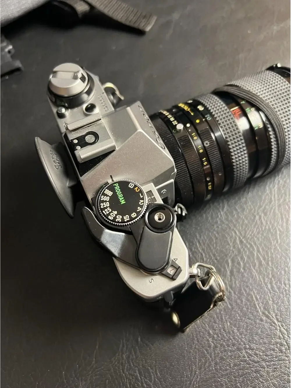 Canon AE-1 Program 35mm SLR Film Camera with Access Telescopic 35-70mm READ